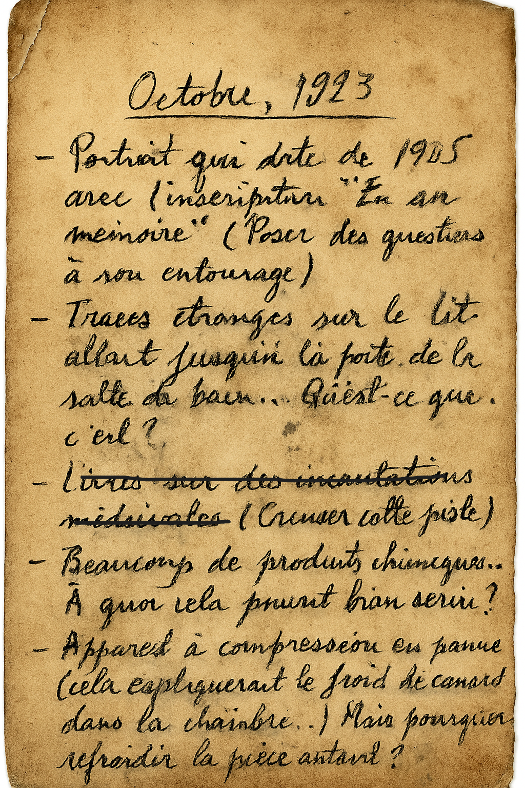 Etat des lieux